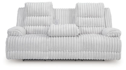 Rhines Falls Alloy Power Reclining Sofa with Drop Down Table - PC4280499