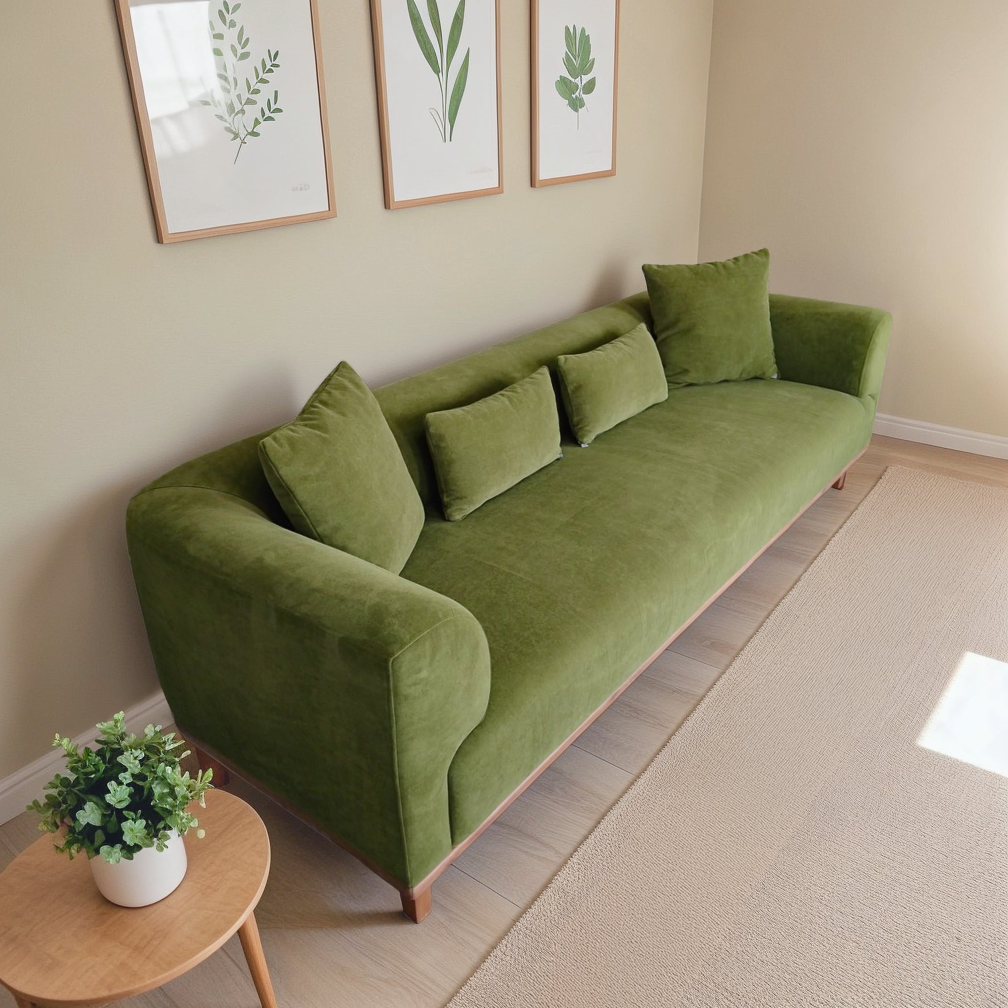 Richardson Green Velvet Sofa - SOF02108502