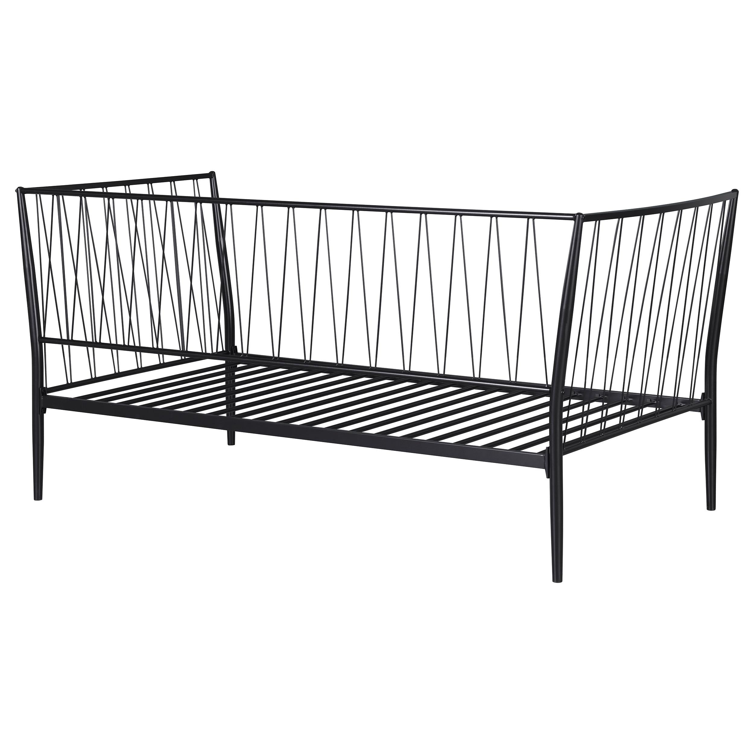 Richland Metal Twin Daybed Bed Frame Matte Black - 301057