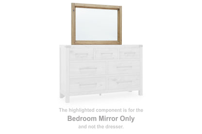 Ridgester Light Brown Bedroom Mirror - B858-36