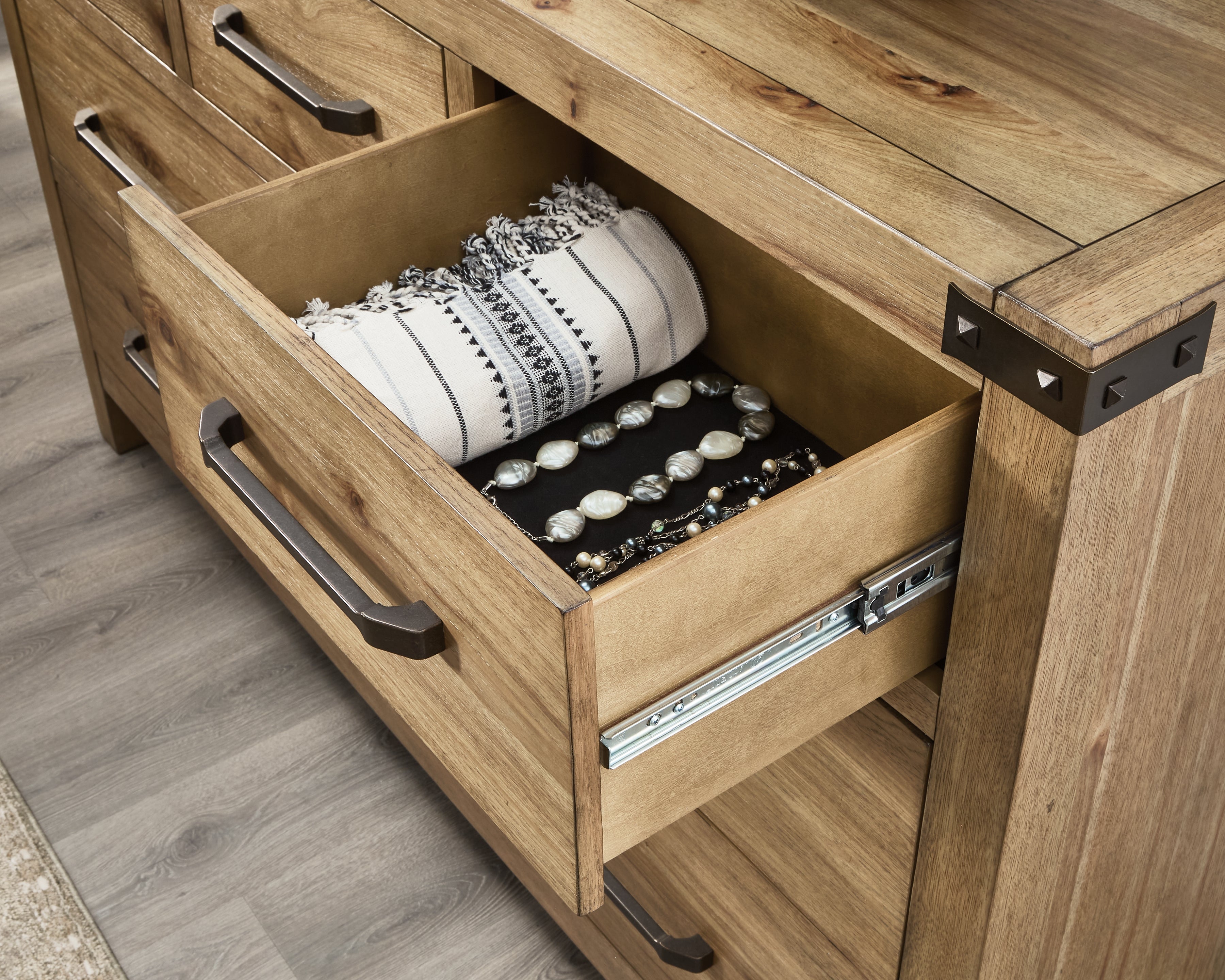 Ridgester Light Brown Dresser - B858-31