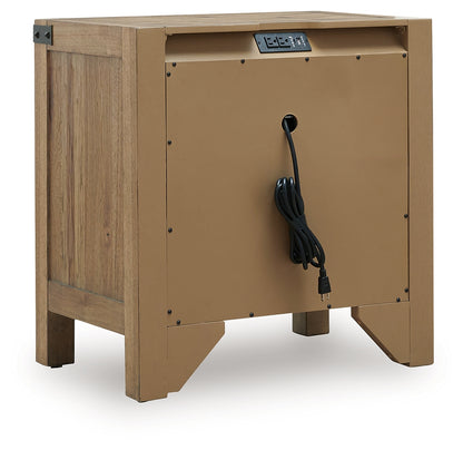 Ridgester Light Brown Nightstand - B858-93