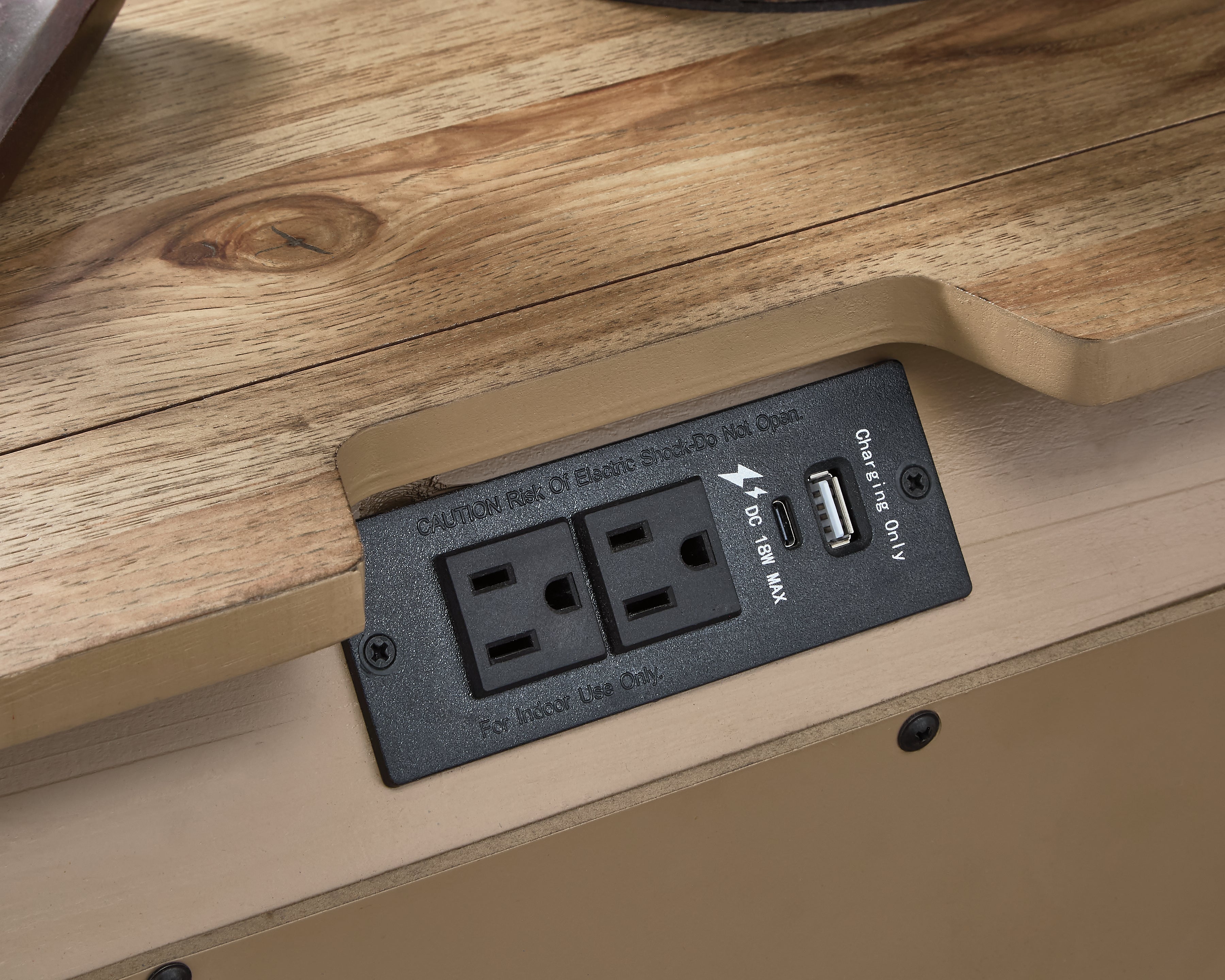 Ridgester Light Brown Nightstand - B858-93