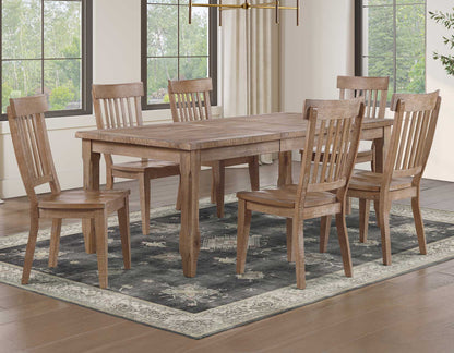 Riverdale Leg Table with 4 Wooden Side Chairs
