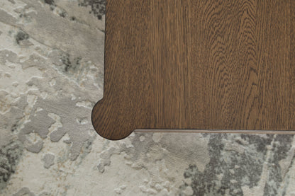 Roanhowe Coffee Table with 1 End Table in Brown - PKG016518