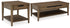 Roanhowe Coffee Table with 1 End Table in Brown - PKG016518