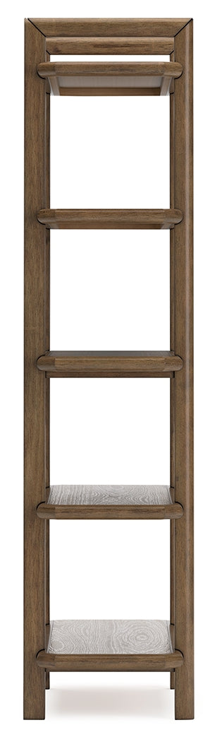 Roanhowe Home Office Desk and Storage in Brown - PKG019260