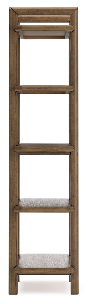 Roanhowe Home Office Desk and Storage in Brown - PKG019260