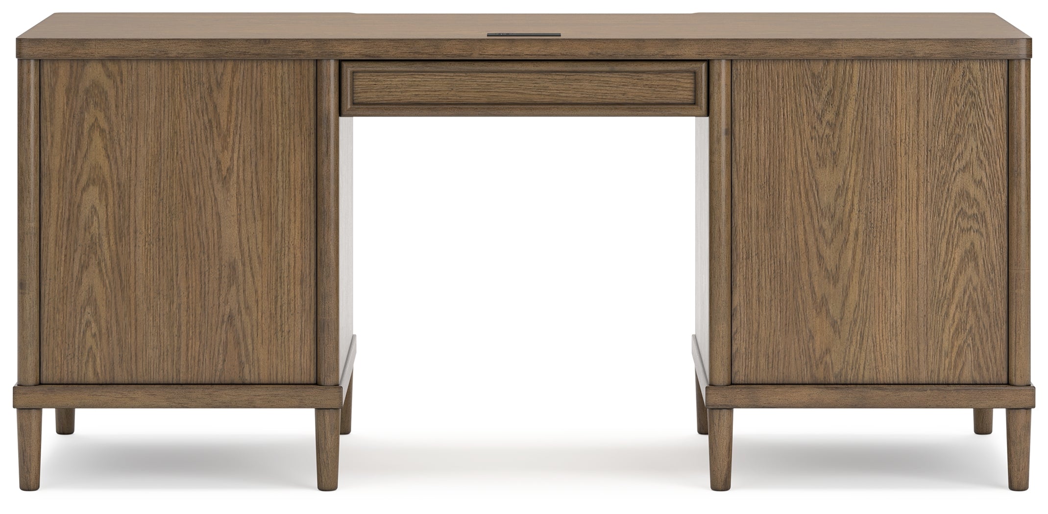 Roanhowe Home Office Desk and Storage in Brown - PKG019260