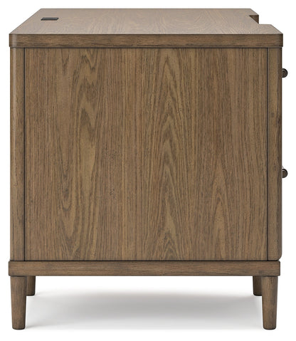Roanhowe Home Office Desk and Storage in Brown - PKG019260