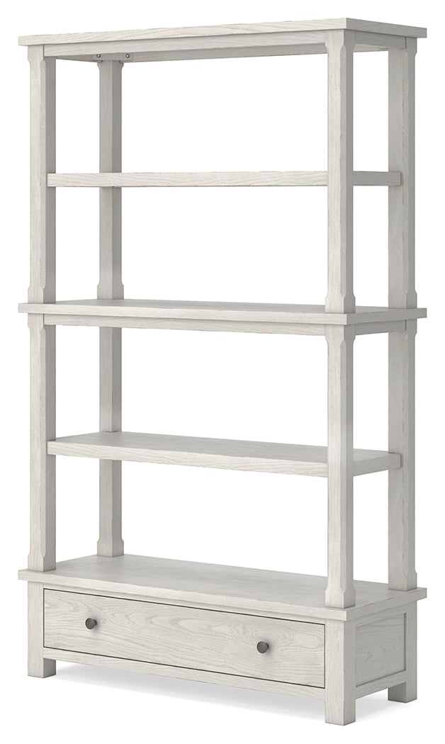 Robbinsdale Antique White 75" Bookcase - H742-70