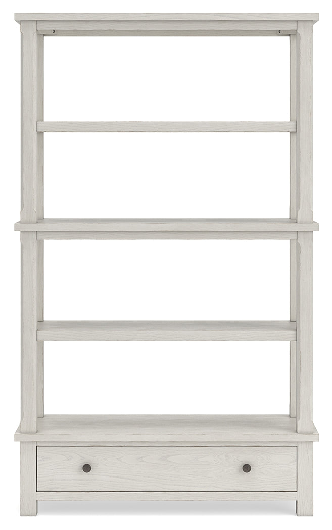 Robbinsdale Antique White 75" Bookcase - H742-70