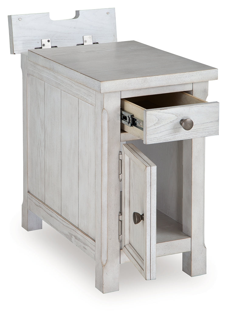 Robbinsdale Antique White Chairside End Table - T729-7