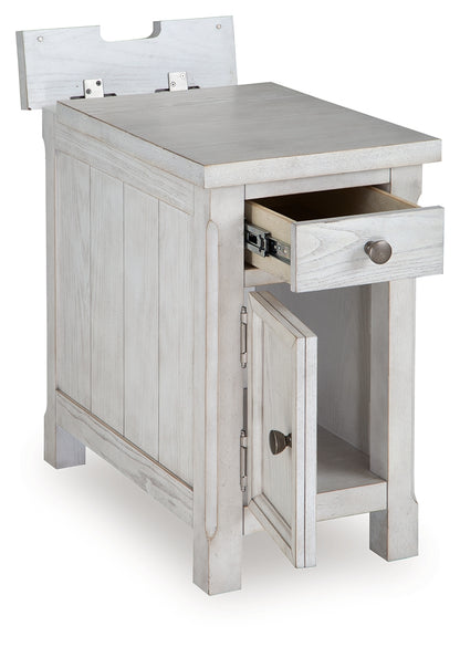 Robbinsdale Antique White Chairside End Table - T729-7