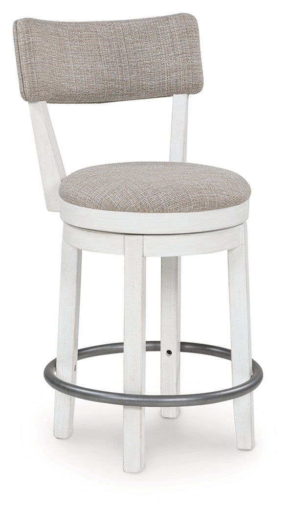 Robbinsdale Antique White Counter Height Barstool (Set of 2), Set of 2 - D642-224