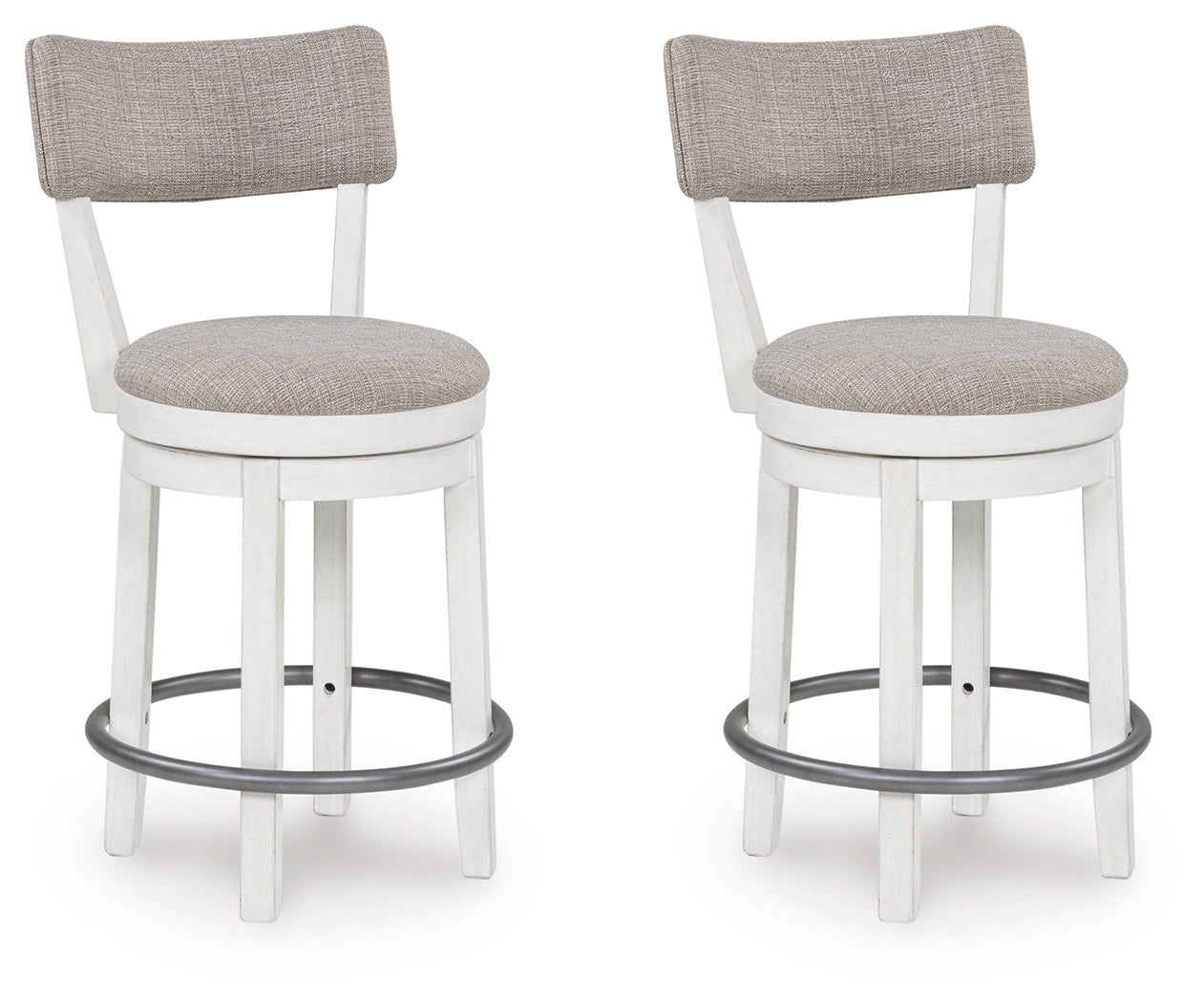 Robbinsdale Antique White Counter Height Barstool (Set of 2), Set of 2 - D642-224