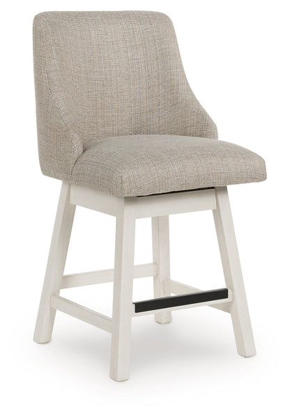 Robbinsdale Antique White Counter Height Barstool (Set of 2), Set of 2 - D642-324