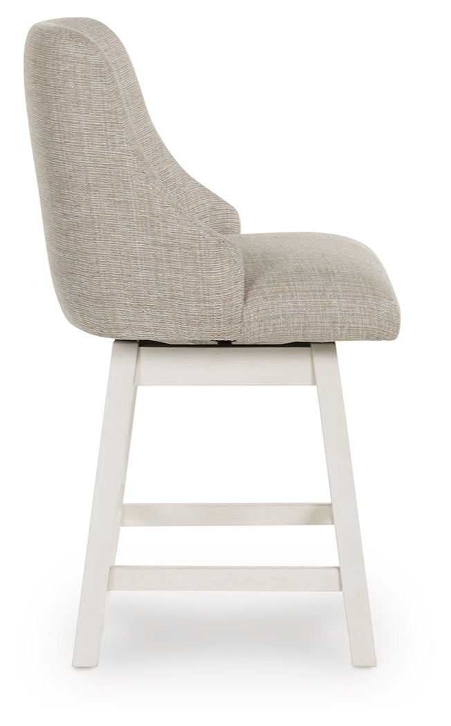 Robbinsdale Antique White Counter Height Barstool (Set of 2), Set of 2 - D642-324
