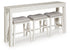 Robbinsdale Antique White Counter Height Dining Table and 3 Barstools Set - D642-113