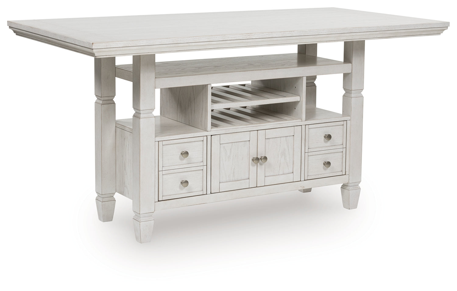 Robbinsdale Antique White Counter Height Dining Table - D642D7
