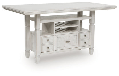 Robbinsdale Antique White Counter Height Dining Table - D642D7