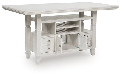 Robbinsdale Antique White Counter Height Dining Table - D642D7