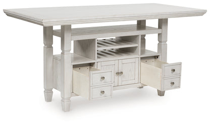 Robbinsdale Antique White Counter Height Dining Table - D642D7