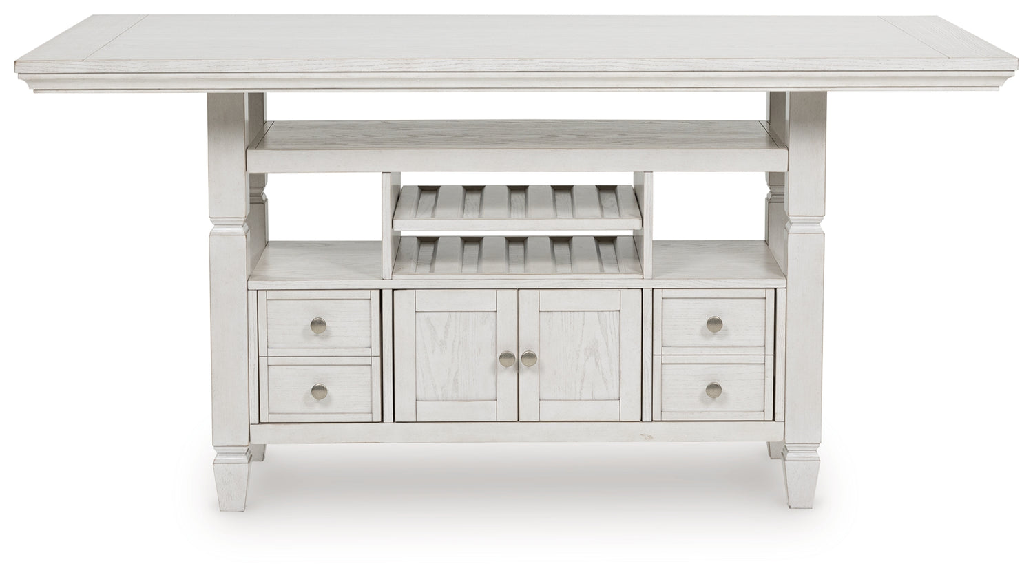Robbinsdale Antique White Counter Height Dining Table - D642D7