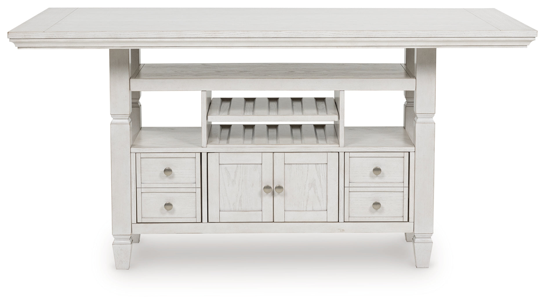 Robbinsdale Antique White Counter Height Dining Table - D642D7
