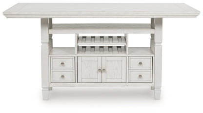 Robbinsdale Antique White Counter Height Dining Table - D642D7
