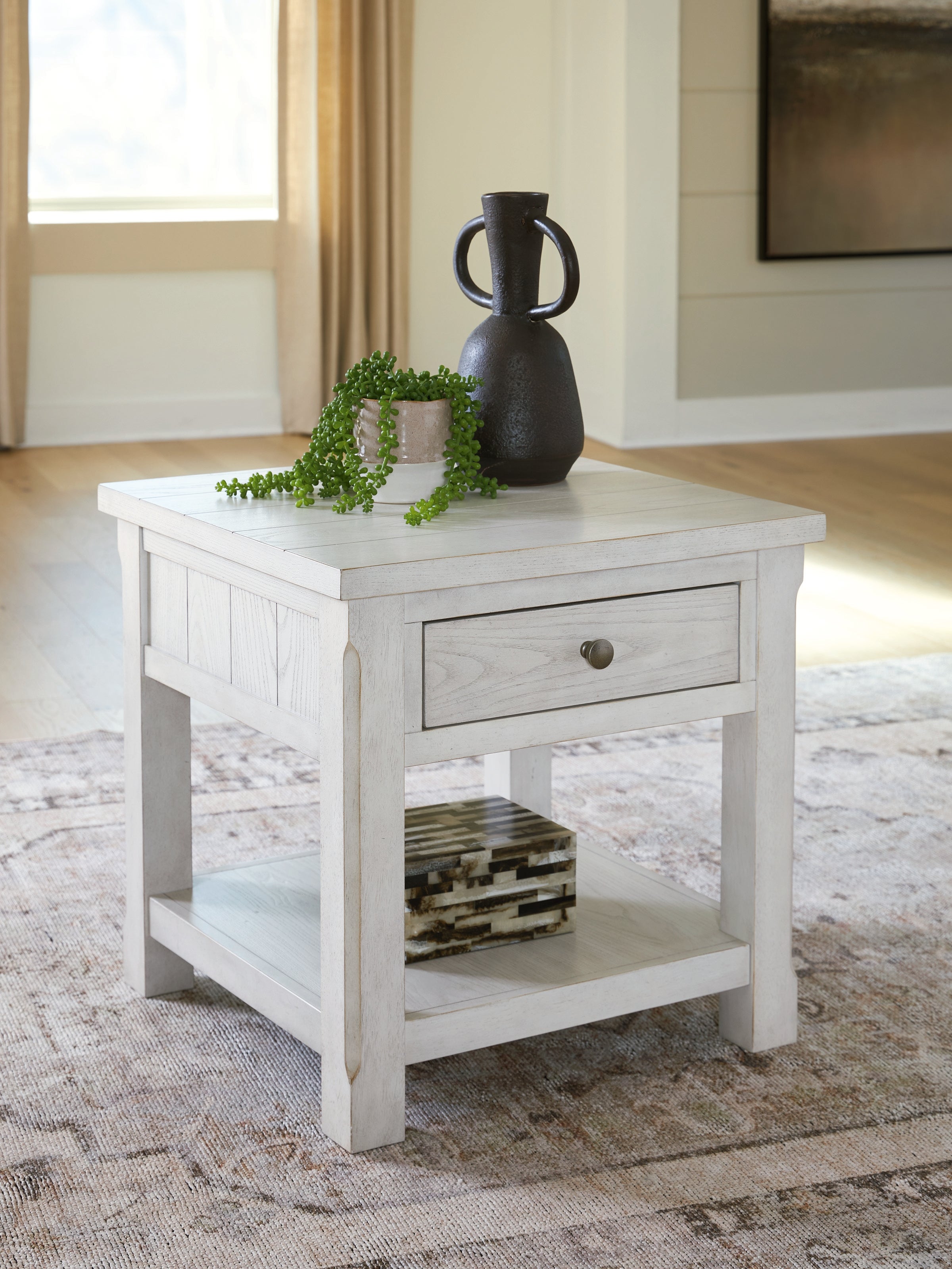 Robbinsdale Antique White End Table - T729-2