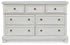 Robbinsdale Antique White Queen Panel Bed, Dresser, Chest and 2 Nightstands - B742B35