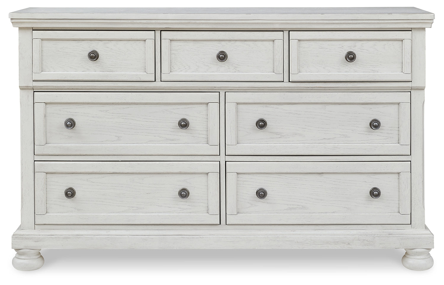 Robbinsdale Antique White Twin Sleigh Storage Bed and Dresser - B742B26