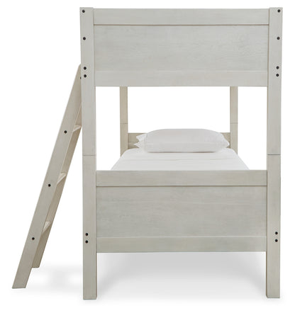 Robbinsdale Bunk Bed and Mattresses - B742B45