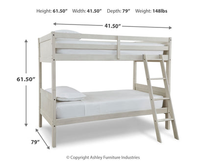 Robbinsdale Bunk Bed and Mattresses - B742B45