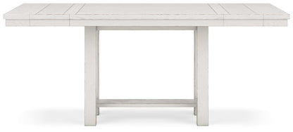 Robbinsdale Counter Height Dining Table, 2 Barstools, Bench and Server - D642D8