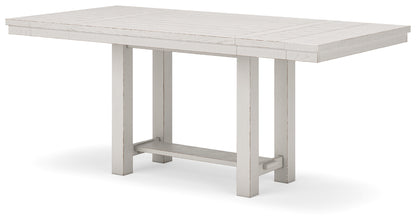 Robbinsdale Counter Height Dining Table, 2 Barstools, Bench and Server - D642D8