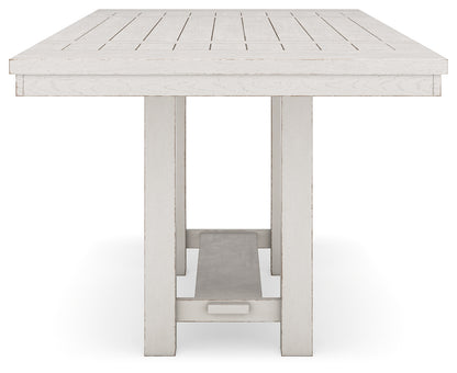 Robbinsdale Counter Height Dining Table, 2 Barstools, Bench and Server - D642D8