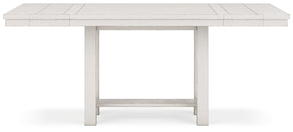 Robbinsdale Counter Height Dining Table, 2 Barstools, Bench and Server - D642D8