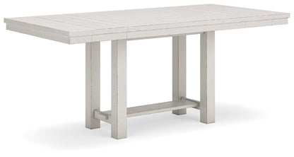 Robbinsdale Counter Height Dining Table, 2 Barstools, Bench and Server - D642D8