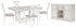 Robbinsdale Dining Table and 4 Chairs with Storage in Antique White - PKG020814
