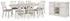 Robbinsdale Dining Table and 8 Chairs with Storage in Antique White - PKG020816