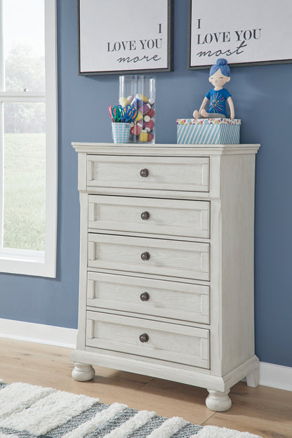 Robbinsdale Full Sleigh Storage Bed, Chest and Nightstand - B742B48