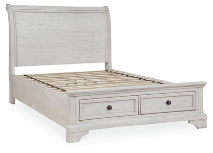 Robbinsdale Full Sleigh Storage Bed, Chest and Nightstand - B742B48