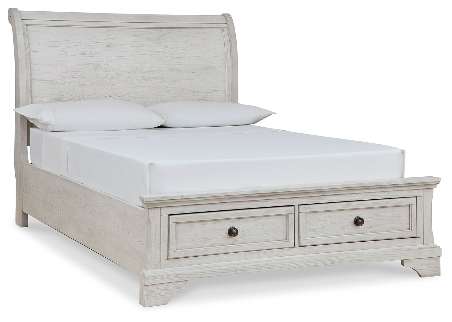 Robbinsdale Full Storage Sleigh Bed, Dresser, Mirror, Chest and Nightstand - B742B42