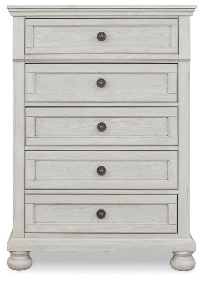 Robbinsdale Full Storage Sleigh Bed, Dresser, Mirror, Chest and Nightstand - B742B42