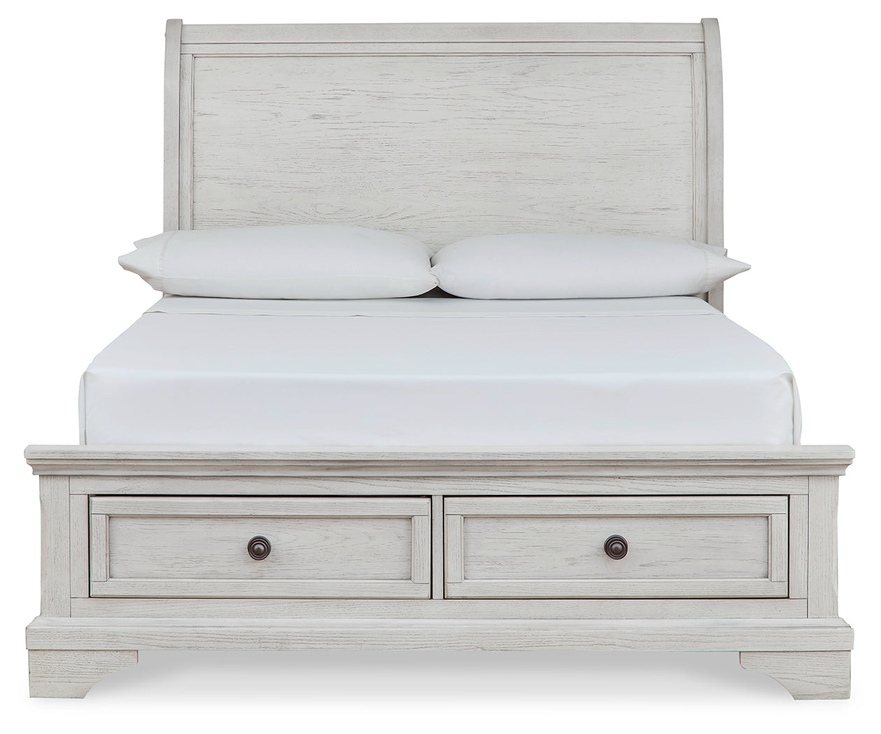 Robbinsdale Full Storage Sleigh Bed, Dresser, Mirror, Chest and Nightstand - B742B42
