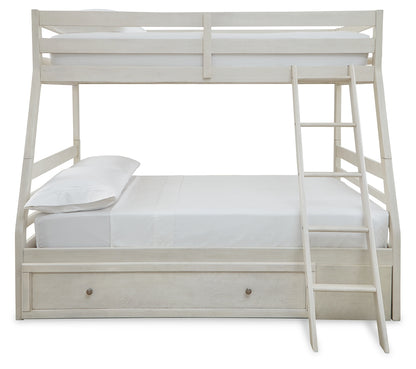 Robbinsdale Twin over Full with Storage and Mattresses - B742B39