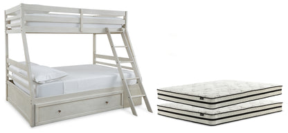 Robbinsdale Twin over Full with Storage and Mattresses - B742B39