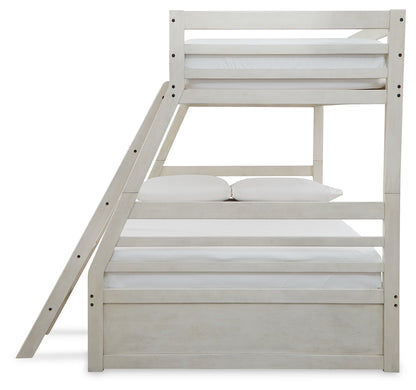 Robbinsdale Twin over Full with Storage and Mattresses - B742B39